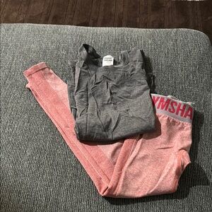 Gymshark Women’s set Coral Pink Leggings